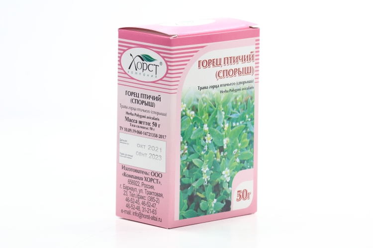 Горца птичьего (Спорыша) трава, 50 г, сырье измельченное