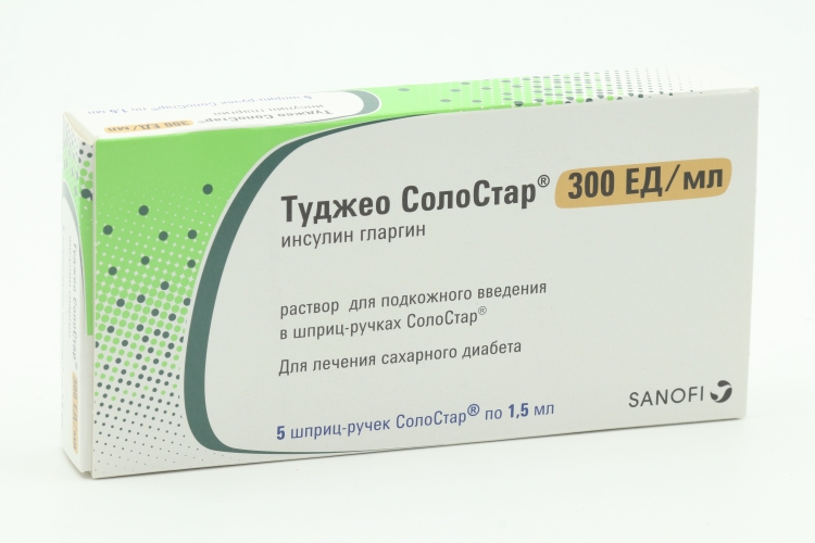 Туджео СолоСтар 1.5 мл, 5 шт, раствор для подкожного введения