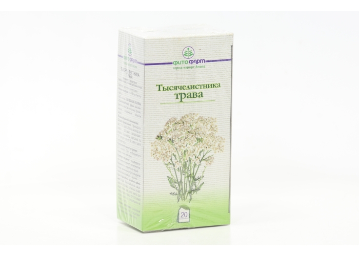 Тысячелистника трава, 1,5 г, 20 шт, сырье