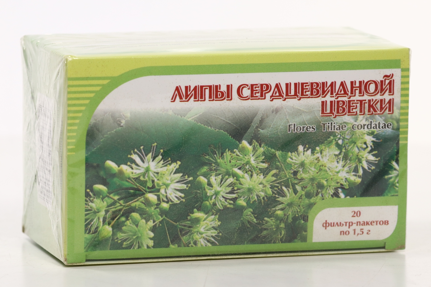 Липы сердцевидной цветки, 1,5 г, 20 шт, фильтр-пакет