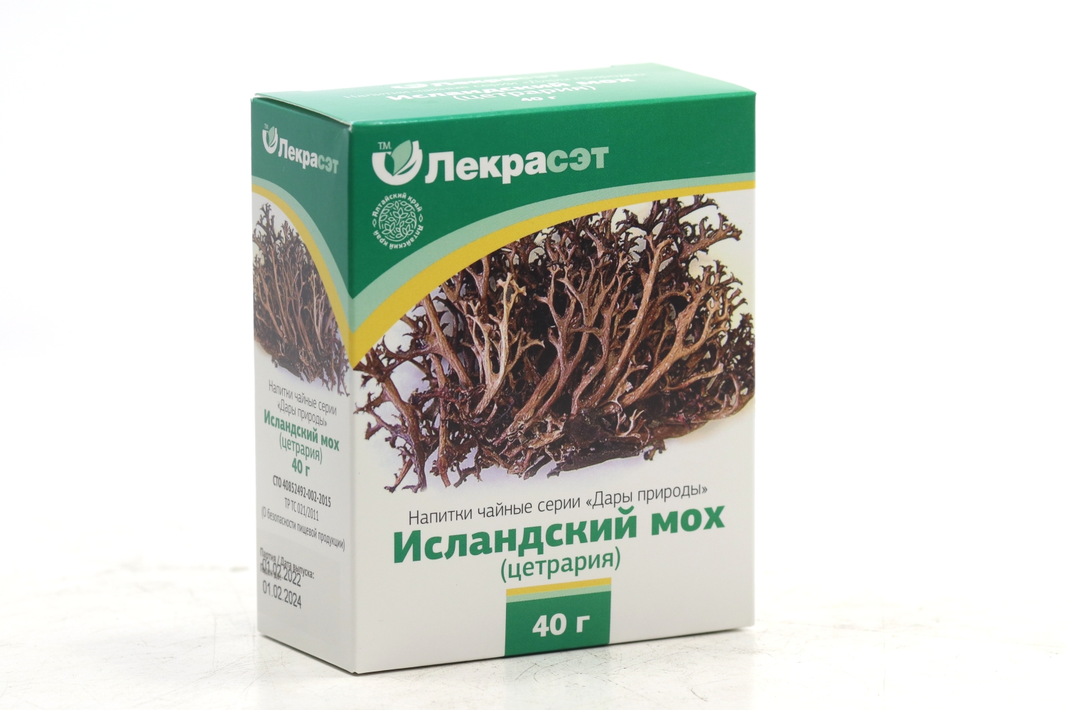 Напиток чайный Дары природы Мох исландский, 40 г