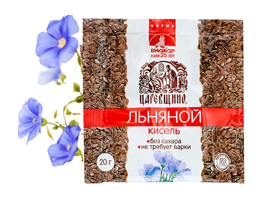 Кисель Льняной Царевщино б/сахара, 20 г