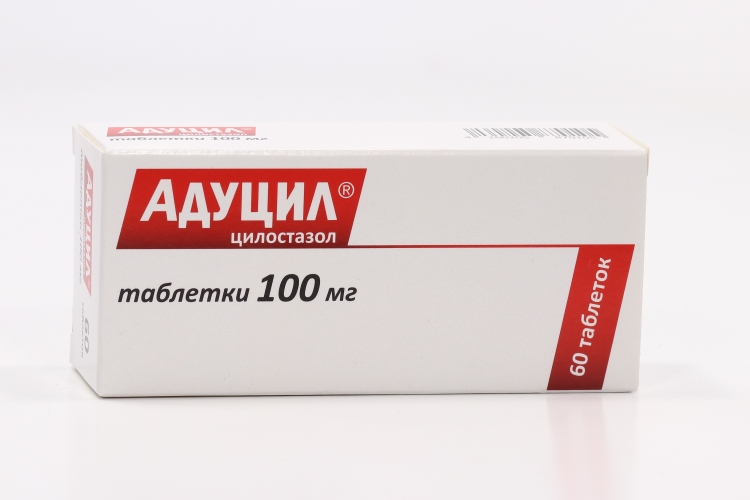 Адуцил 100 мг, 60 шт, таблетки