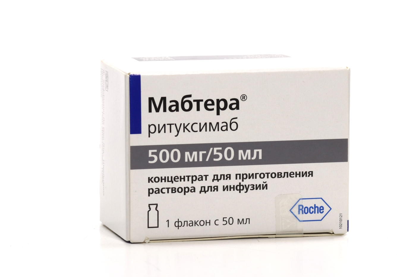 Мабтера 500 мг/50 мл, 50 мл, концентрат для приготовления раствора для инфузий