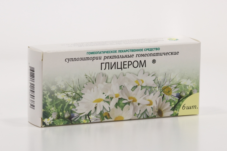 Глицером, 6 шт, суппозитории ректальные гомеопатические