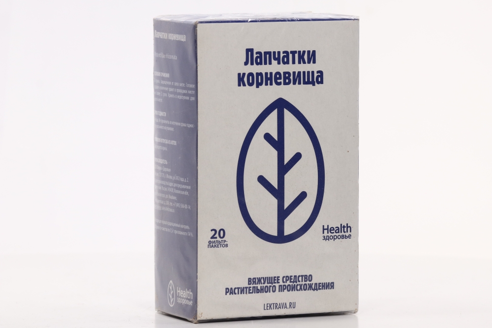 Лапчатки прямостоячей, 1,5 г, 20 шт, корневища порошок