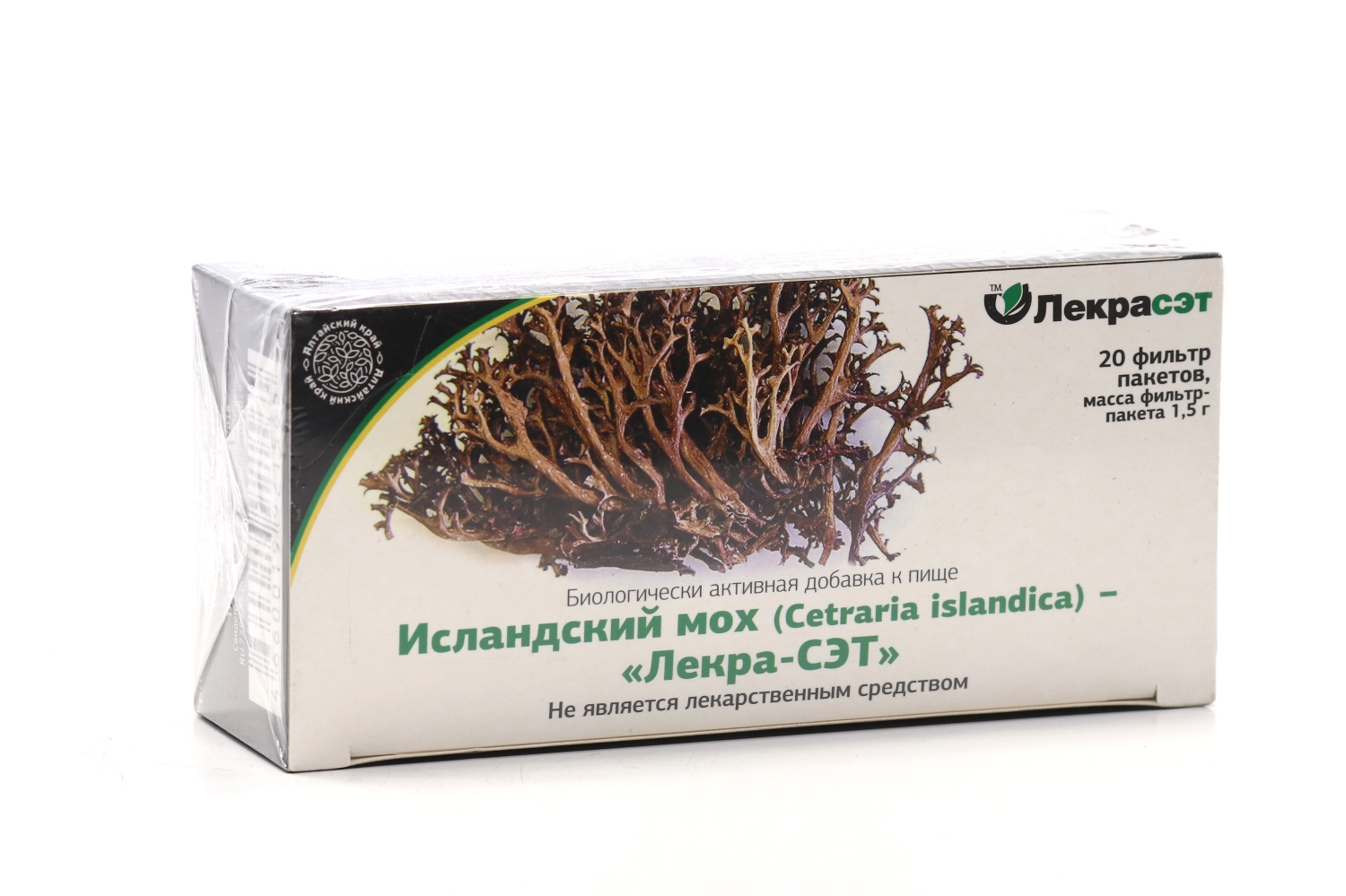 Исландский мох Цетрария, 1,5 г, 20 шт