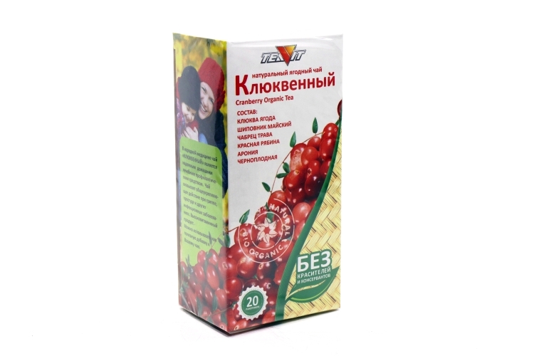 Чай Тиавит Клюквенный, 1,8 г, 20 шт, фильтр-пакет