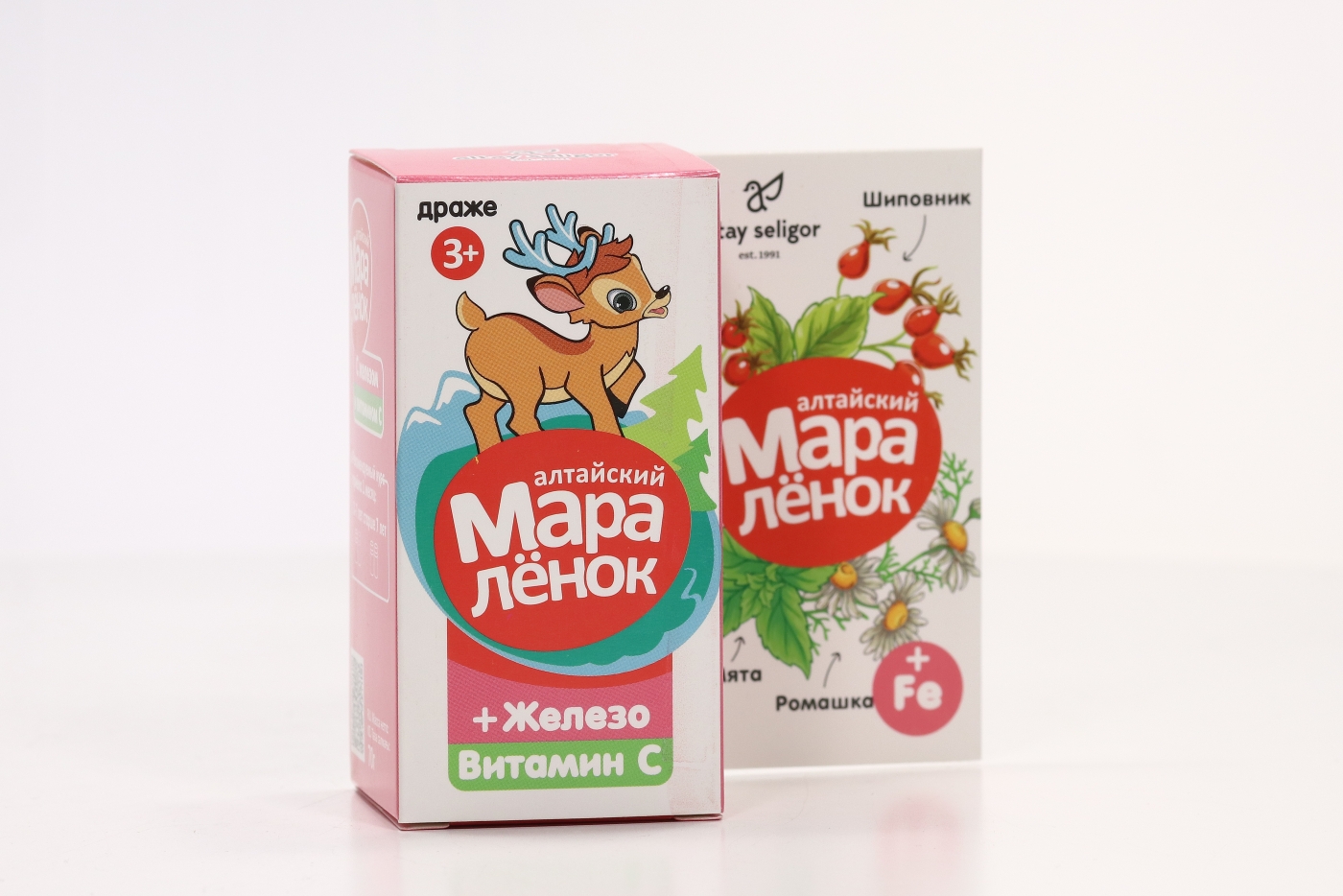 Алтайский мараленок Витамин С и железо, 70 г, драже