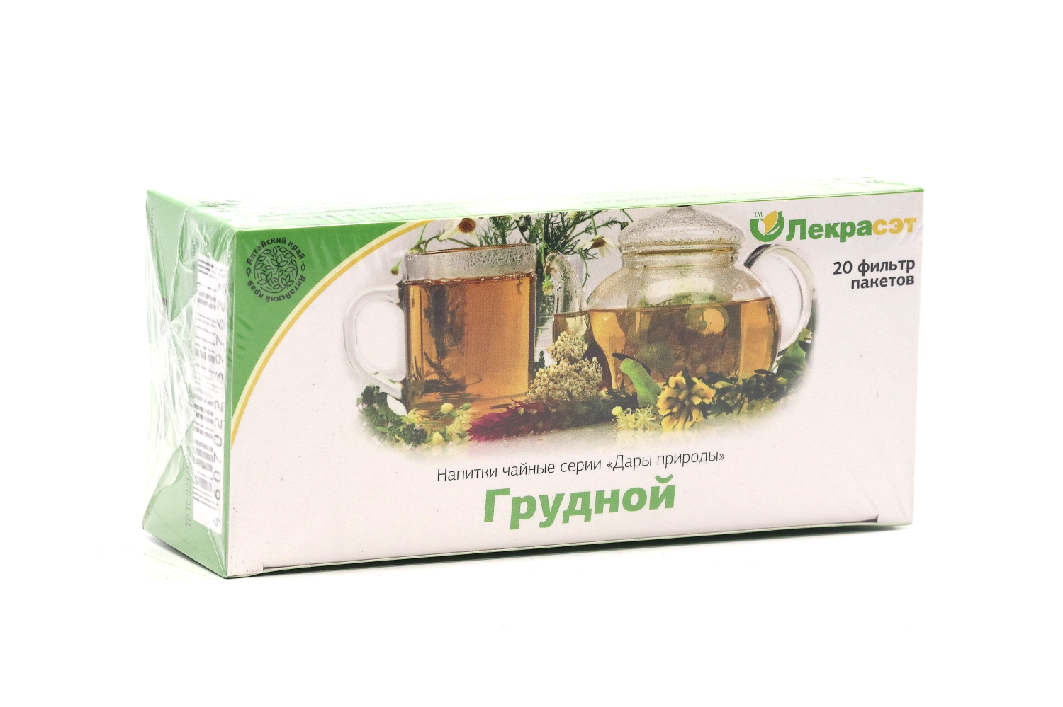 Чайный напиток Дары природы Лекрасэт Грудной, 1,5 г, 20 шт, фильтр-пакет