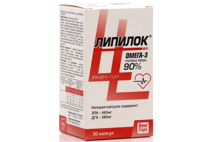 Липилок, 1 400 мг, 30 шт, капсулы