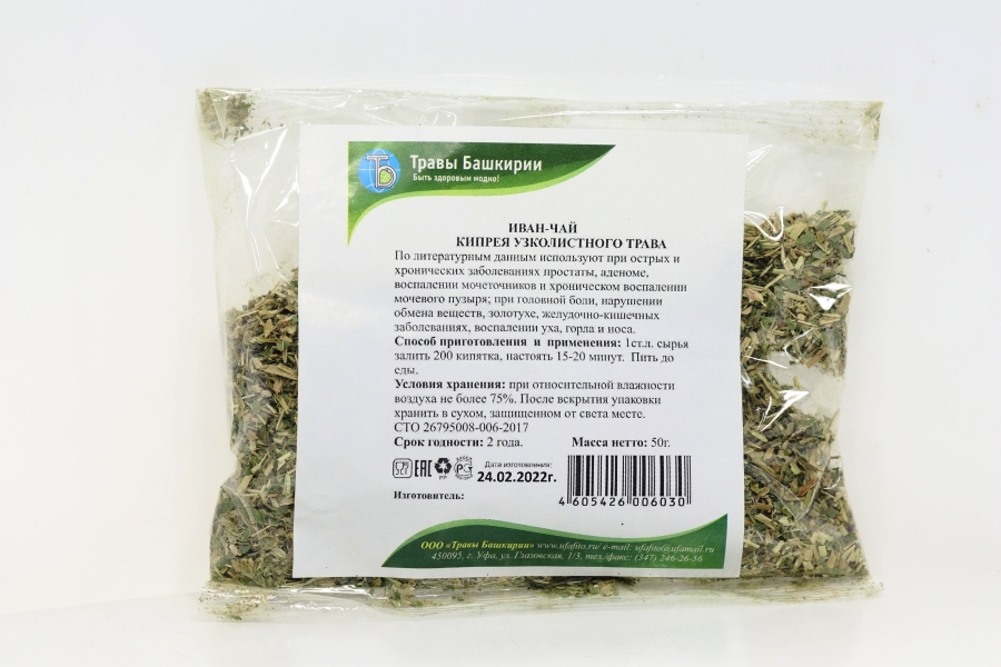 Иван-чай, 50 г, листья измельченные