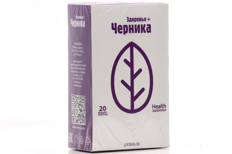 Фиточай Здоровье Плюс Черника, 2 г, 20 шт