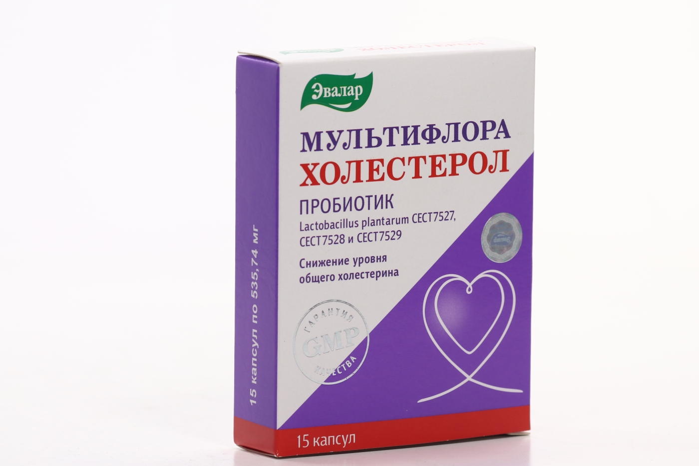 Мультифлора Холестерол, 535,74 мг, 15 шт, капсулы
