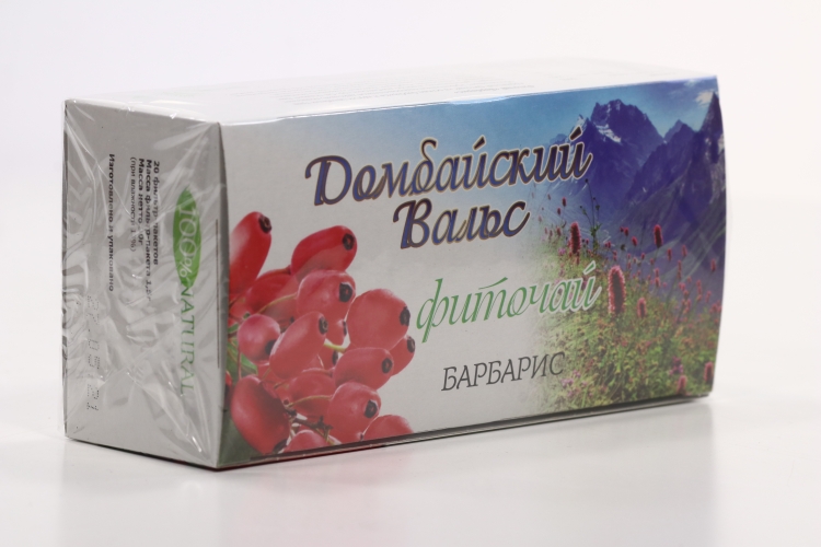 Чай Домбайский вальс Барбарис, 1,5 г, 20 шт, фильтр-пакет