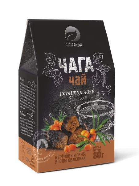 Чага с облепихой фиточай, 80 г