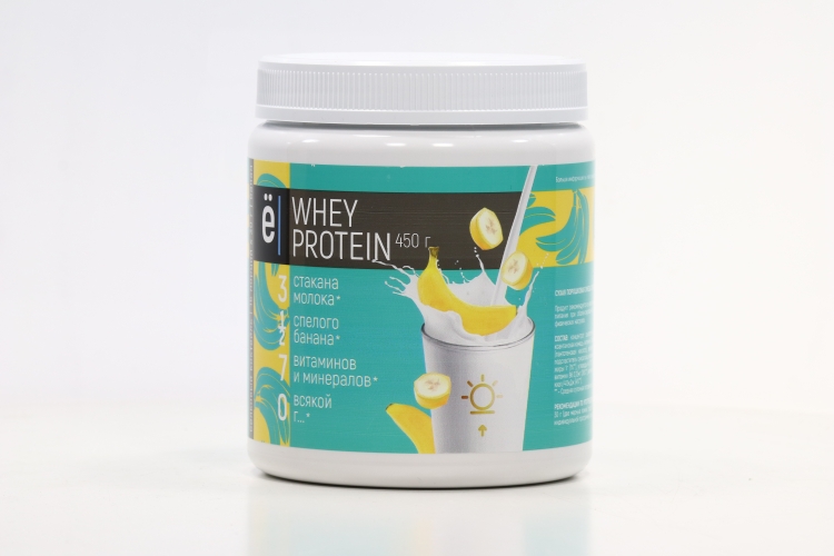 Коктейль Ёбатон белковый whey protein со вкусом банана 450 г