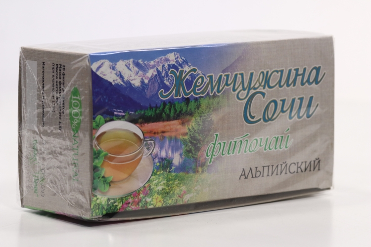 Чай Жемчужина Сочи Альпийский, 1,5 г, 20 шт, фильтр-пакет