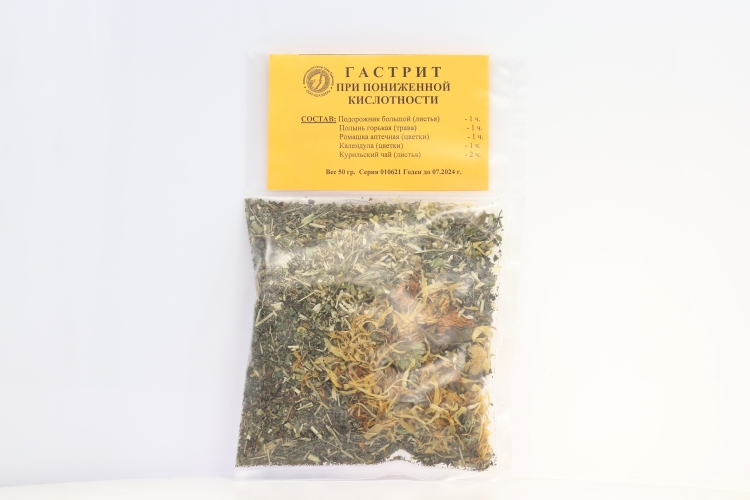 Сбор Гастрит пониженной кислотности, 50 г