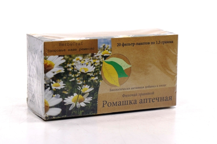 Ромашка аптечная травяной, 1,5 г, 20 шт, фильтр-пакет