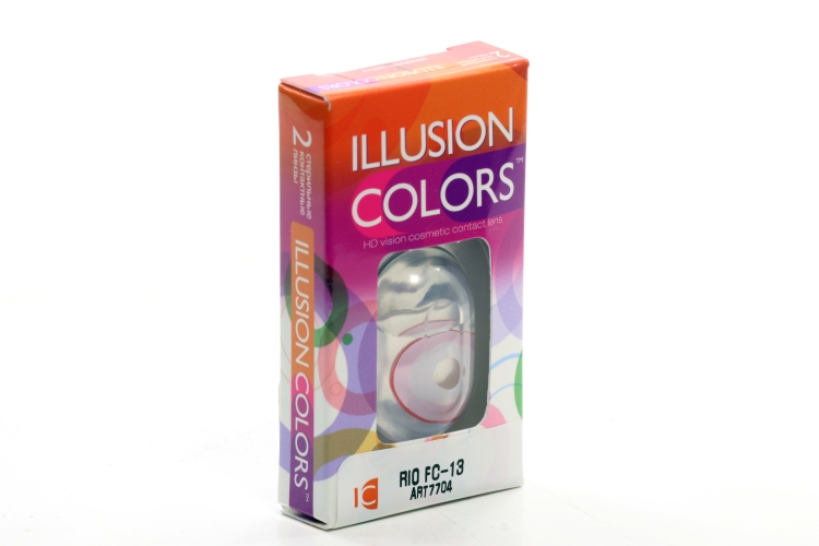 Линзы ILLUSION colors Rio FC 13 контактные 3 месяца - 0.00/14.0/8.6/2 шт