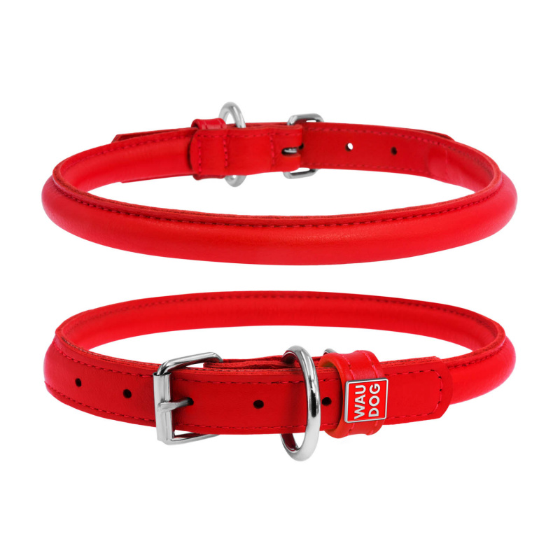 Ошейник COLLAR д/собак waudog glamour обхват шеи 21-29 см красный
