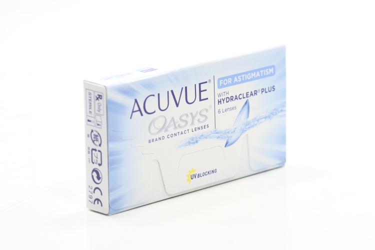 Контактные линзы ACUVUE Oasys for Astigmatism 6 линз R 8.6 D -4.50 CYL -0.75 AX 180