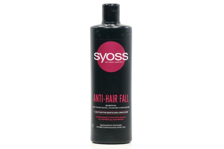 Шампунь SYOSS Anti-hair-fall д/тонких/склонных к выпад волос с экстрактом центеллы азиатской, 450 мл