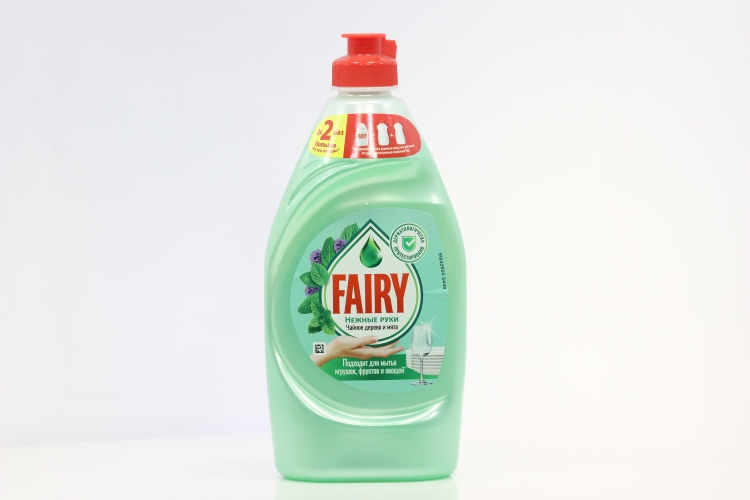 Средство для мытья посуды FAIRY Нежные ручки Чайное дерево и мята 450 мл