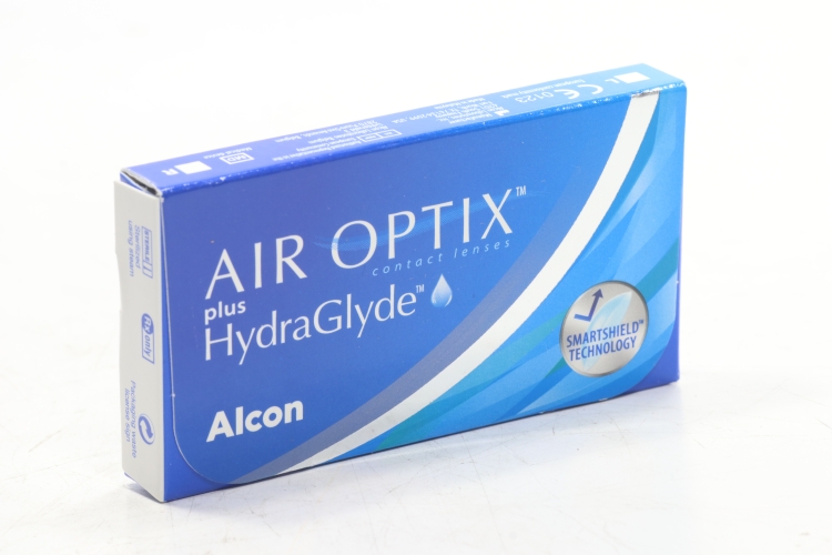 Контактные линзы Air Optix plus HydraGlyde (3) ежемесячные -5.00/14.20/8.6, 3 шт