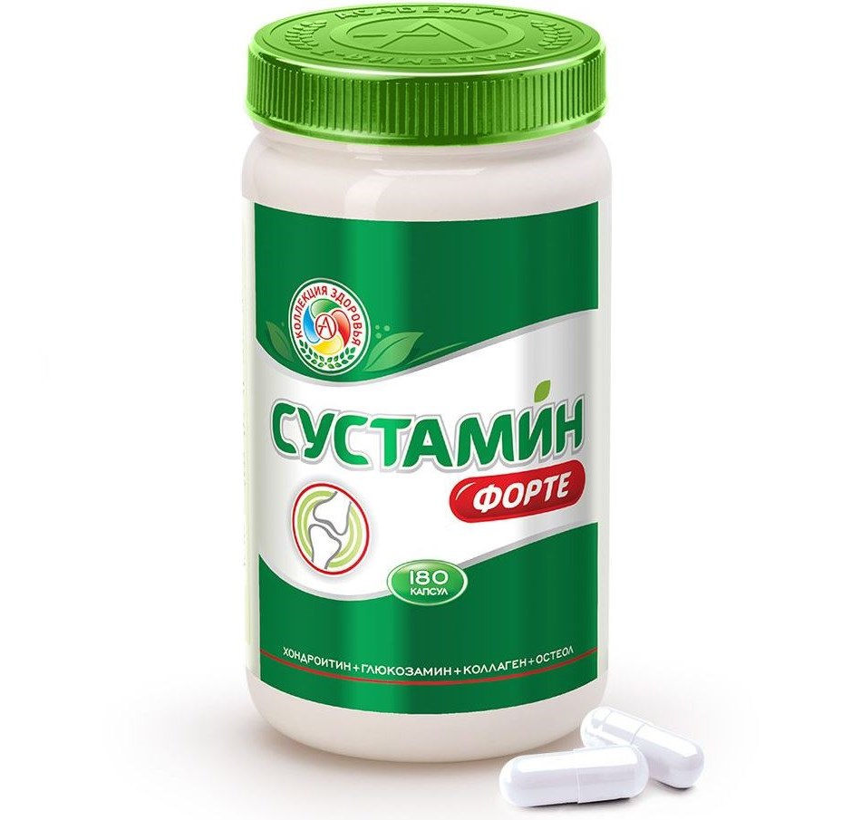 Сустамин Форте д/суставов и связок хондропротектор, 180 шт, капсулы