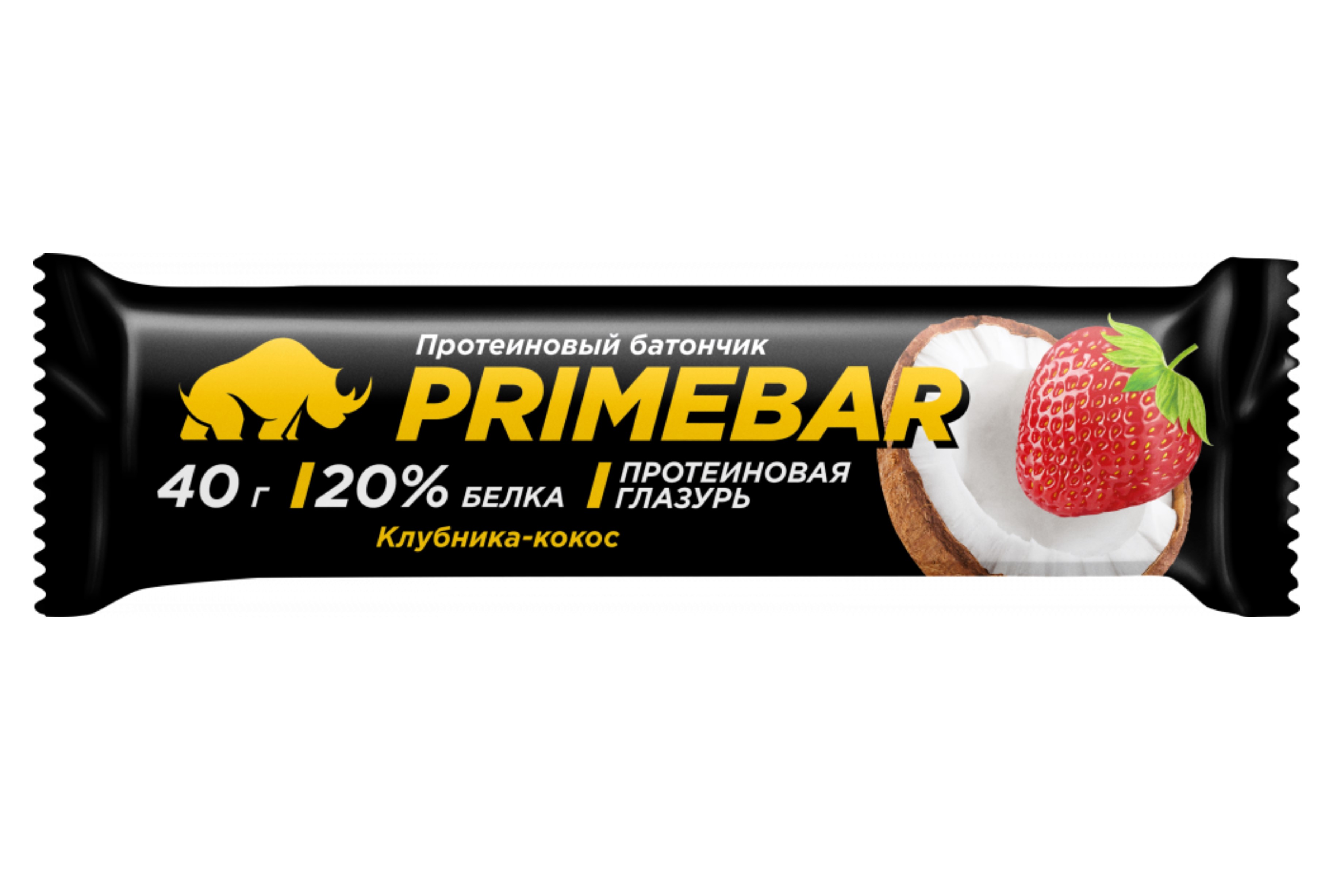 Протеиновый батончик Prime Kraft PRIMEBAR клубника/кокос, 15 шт