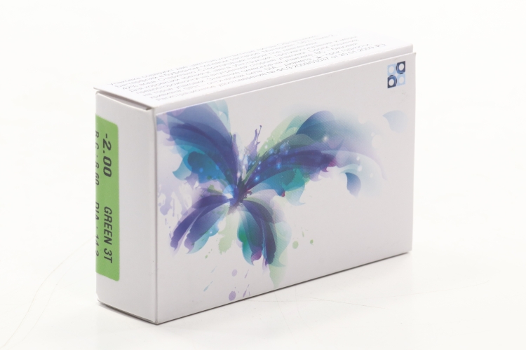 Контактные линзы цветные Офтальмикс Butterfly 3-Color зеленый D -2.0 DIA 14.2, 2 шт