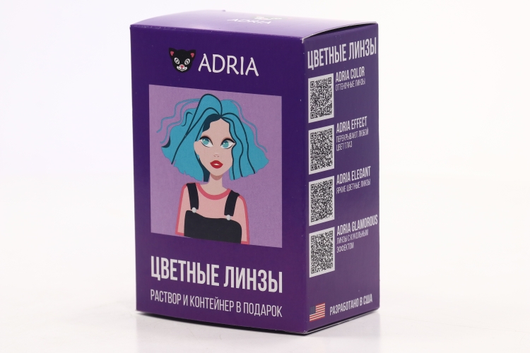 Контактные линзы Adria Glamorous Blue мягкие/квартальные 0.00/8.6/14.5, 2 шт