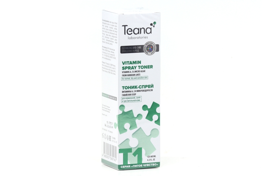 Тоник-спрей Teana laboratories T1 энергетический витаминный, 125 мл, (2002)