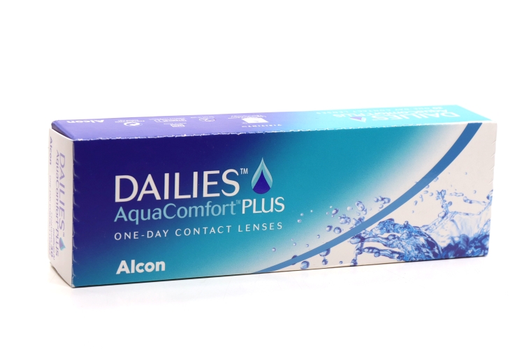 Линзы Alcon Dailies Aqua Comfort Plus контактные однодневные (диоптрия -3,25), 30 шт