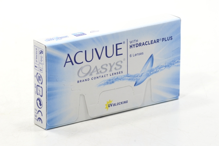 Контактные линзы ACUVUE Oasys with hydraclear plus 6 линз R 8.4 D -1.00