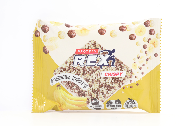 Хлебцы ProteinRex Crispy протеино-злаковые со вкусом банановый трайфл, 55 г