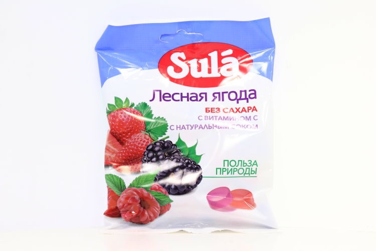 Леденцы Зула б/сахара Лесные ягоды, 60 г