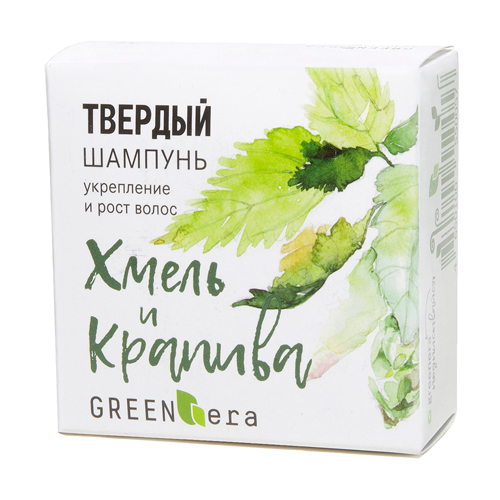 Твердый шампунь Green era хмель и крапива, 55 г