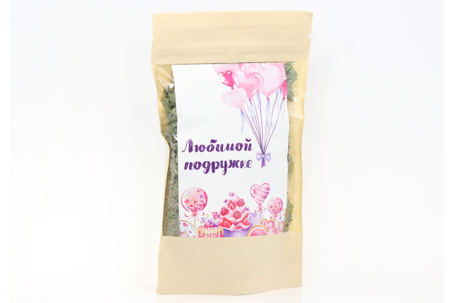 Чай подарочный Любимой подружке, 40 г, крафт-пакет