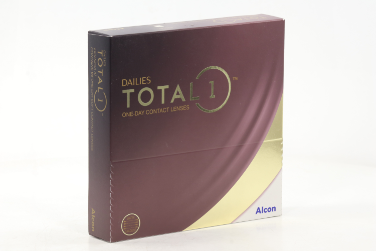 Линзы Alcon Dailies Total1 контактные однодневные (диоптрия -9,0), 90 шт