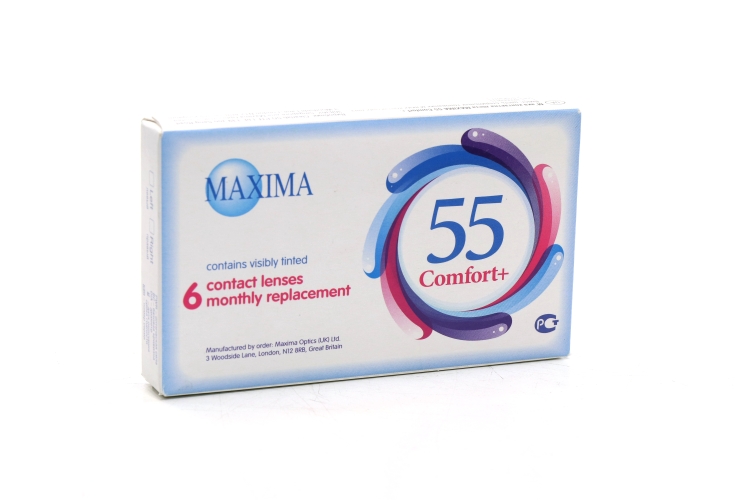 Линзы Максима 55 Комфорт плюс (диоптрия -5,5), 6 шт