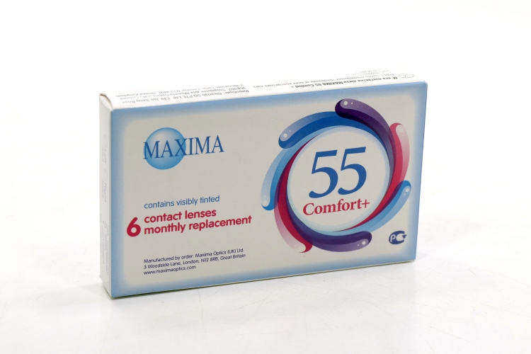Линзы Максима 55 Комфорт плюс (диоптрия -3,0), 6 шт