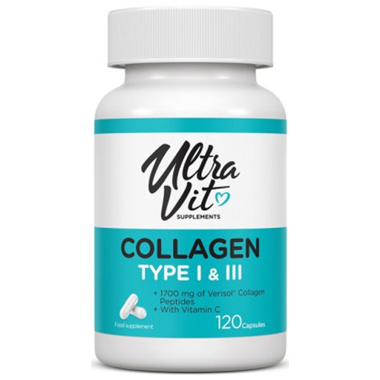 Collagen UltraVit 1 и 3 типа, 120 шт, капсулы