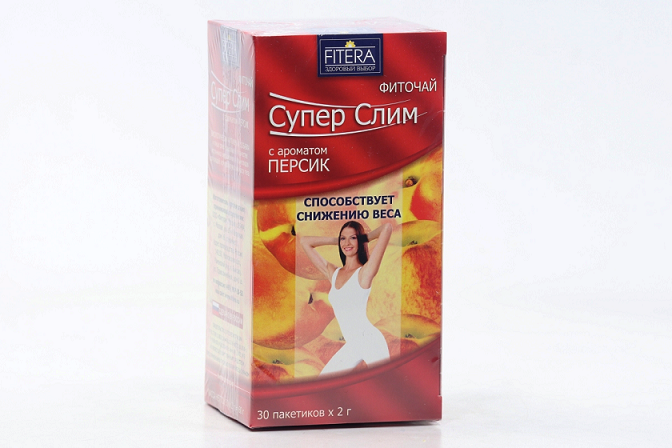 Фиточай Фитэра Супер Слим с ароматом Персик, 2 г, 30 шт