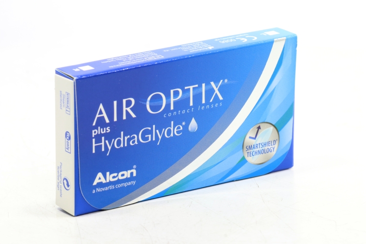 Линзы Алкон Air Optix plus HydraGlyde конт план замены (диоптрия -2,00), 3 шт