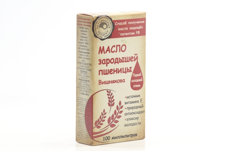 Масло Зародышей пшеницы, 100 мл, стеклянная бутылка