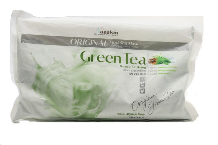 Маска Anskin Green Tea Modeling Refill альгинатная успок, 240 г, арт АН8