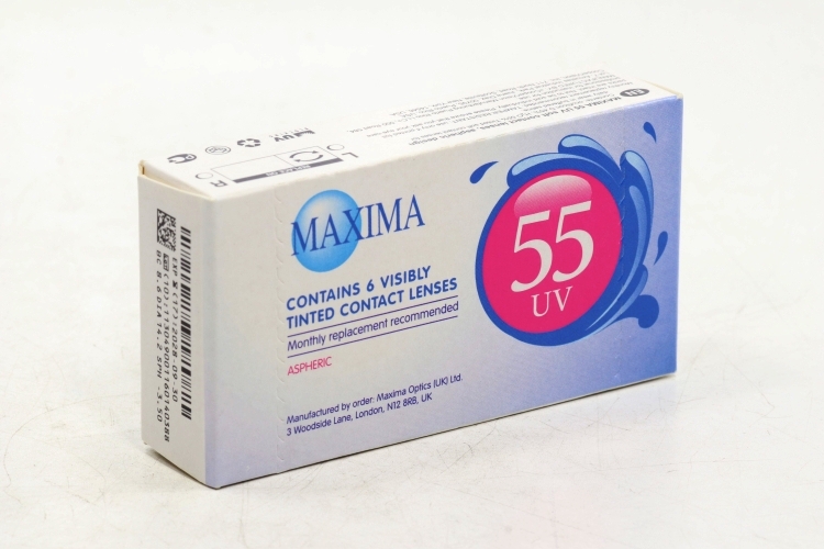 Линзы MAXIMA 55 UV контактные R 8.6 DIA 14.2 (диоптрия -3,5), 6 шт